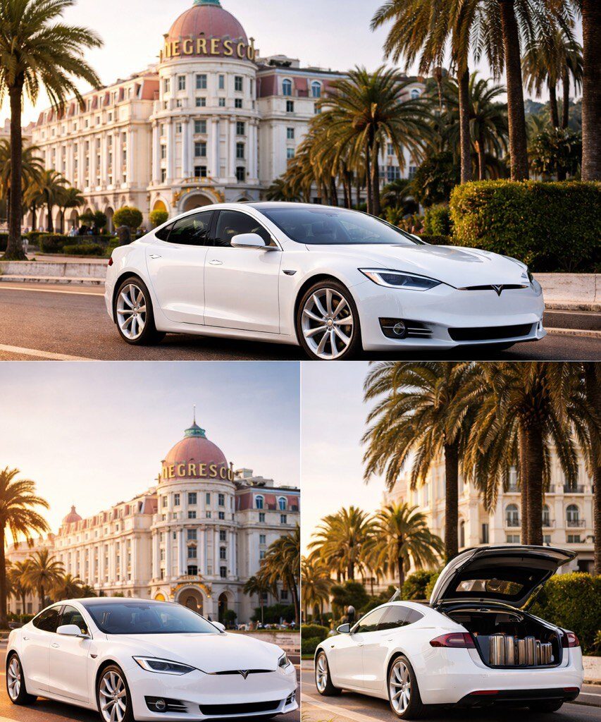 Tesla chauffeur privé à Nice